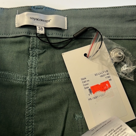 SOYACONCEPT Greenish/Blue Skinny Pants with Stretch NWT - Picture 9 of 13